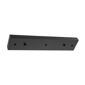 BLACK 400MM RECTANGLE CEILING PLATE