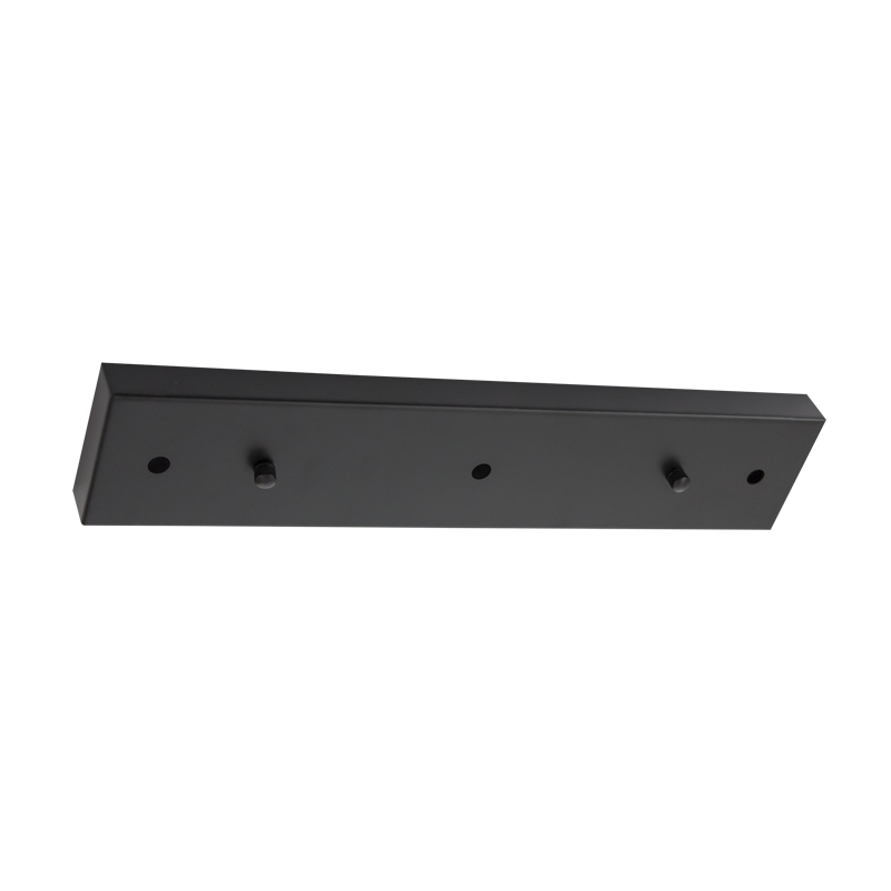 BLACK 400MM RECTANGLE CEILING PLATE