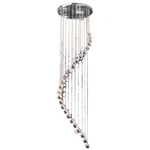 CHR WITH CRYSTAL PENDANT 3X50W GU10