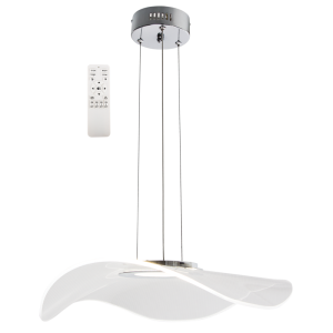 POLISHED CHR+ACRYLIC +REMOTE CCT 14W LED PENDANT