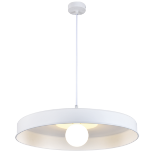 PENDANT WITH WHITE INNER 1X40W ES 500MM