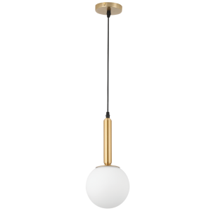 BRASS PENDANT WITH GLASS 1X60W ES
