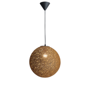 NATURAL TWINE PENDANT 1 x 11W ES 350MM