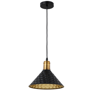 BLACK IRON PENDANT 1X35W ES