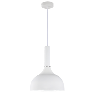 WHITE METAL PENDANT 1X60W ES