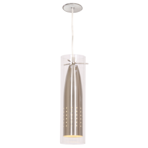CORD,METAL,CL GLASS 1x40W ES