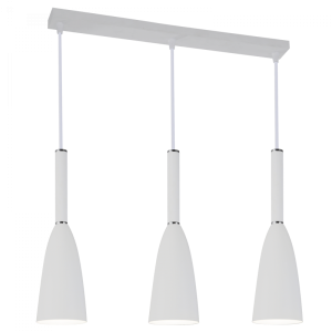 3 LIGHT WHITE PENDANT 3X60W ES
