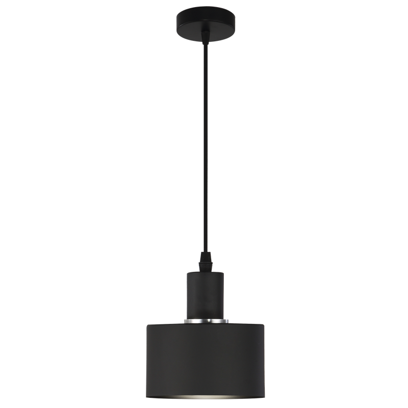 1 LIGHT BLACK PENDANT 1X60W ES