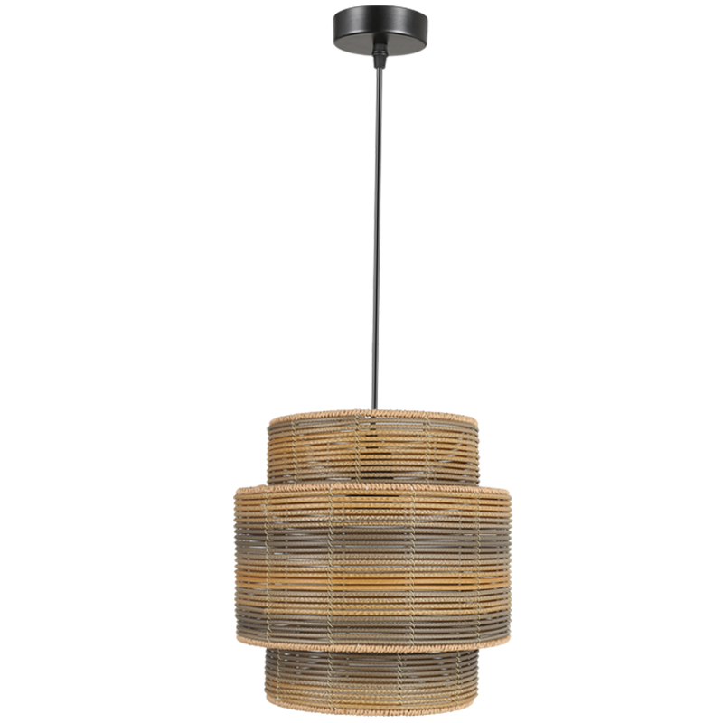 METAL & RATTAN PENDANT 1X60W ES