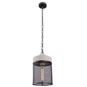 CEMENT & METAL CAGE PENDANT 1X60W ES