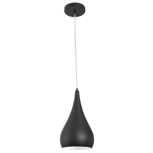 BLACK METAL PENDANT 1X40W ES