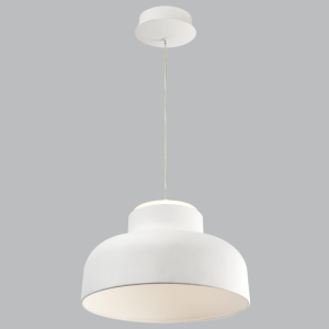 12W LED 3CCT WHITE METAL PENDANT