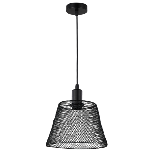 BLACK STEEL MESH PENDANT 1X35W ES