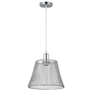 CHROME STEEL MESH PENDANT 1X35W ES