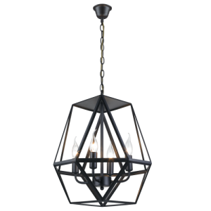 4 LT METAL PENDANT 4X60W SES 430MM
