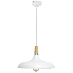 METAL AND WOOD PENDANT 1X40W ES 330MM