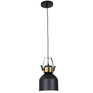 BLACK METAL PENDANT 1X60W ES 180MM