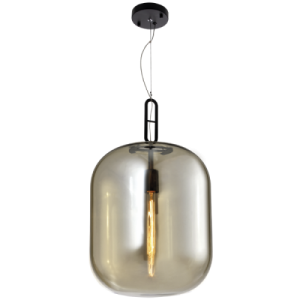METAL PENDANT COGNAC GLASS 1X60W ES 350X600MM
