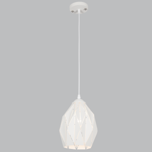 SAND WHITE METAL CORD PENDANT 1X40W ES 180MM