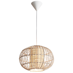 NATURAL TWINE PENDANT 1X11W ES 320MM