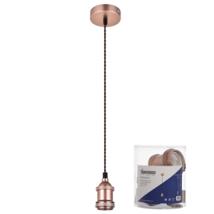 ROSE GOLD/ BROWN TWIST CABLE 1X60W ES
