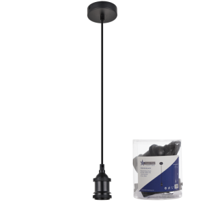BLACK/ TEXTILE BLACK CABLE 1X60W ES
