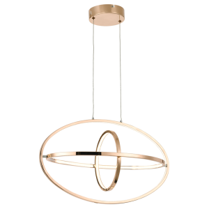 GOLD ALUMINIUM & PVC PENDANT 40W LED 4000K
