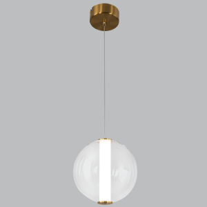 ANTIQUE BRASS METAL& PC 10W LED PENDANT IP20 4000K
