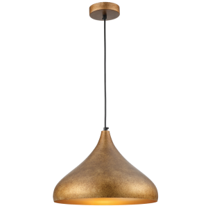 GOLD METAL PENDANT 1X60W ES