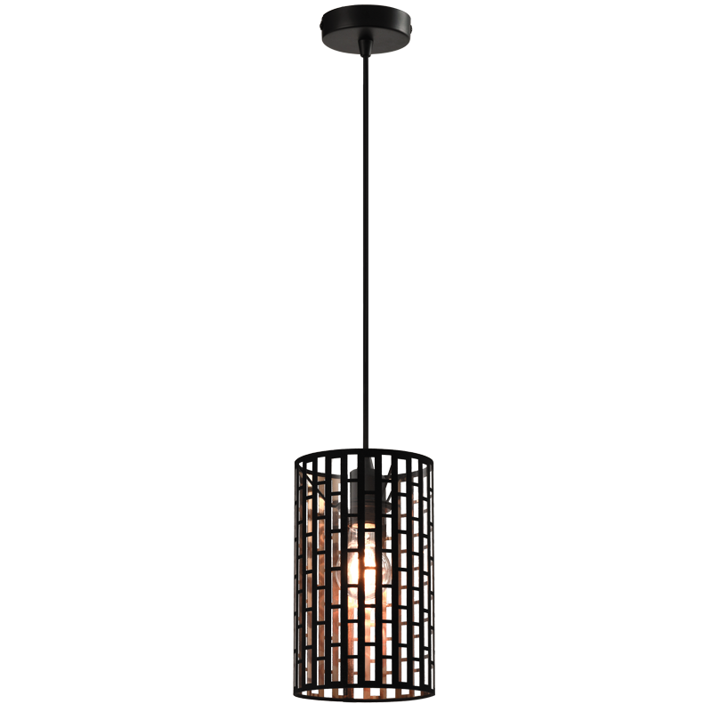 METAL BLACK PENDANT 1X40W ES