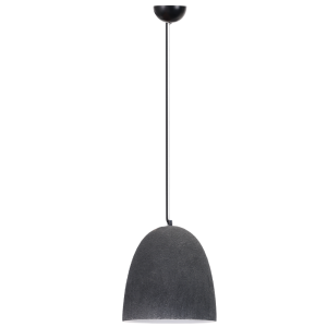 METAL PENDANT BLACK CERAMIC SHADE 1X40W ES 225MM