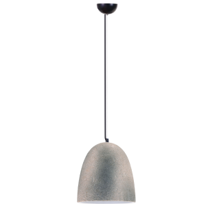 METAL PENDANT GREY CERAMIC SHADE 1X40W ES 225MM