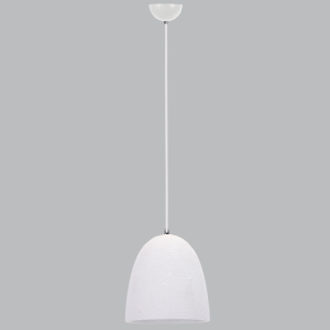 METAL PENDANT WHITE CERAMIC SHADE 1X40W ES