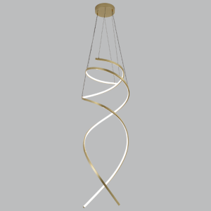 METAL& ACRYLIC PENDANT REMOTE DIMMABLE 37W LED CCT