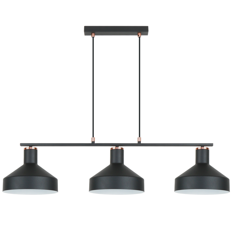 3 LIGHT SAND BLK & COPPER WH INNER 3X40W ES
