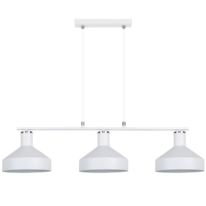 3 LIGHT SAND WH SAT/CHR WH INNER 3X40W ES