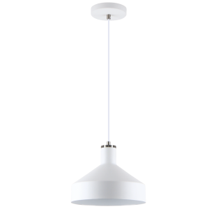SAND WH & SAT/CHR WHITE INNER 1X40W ES 250MM