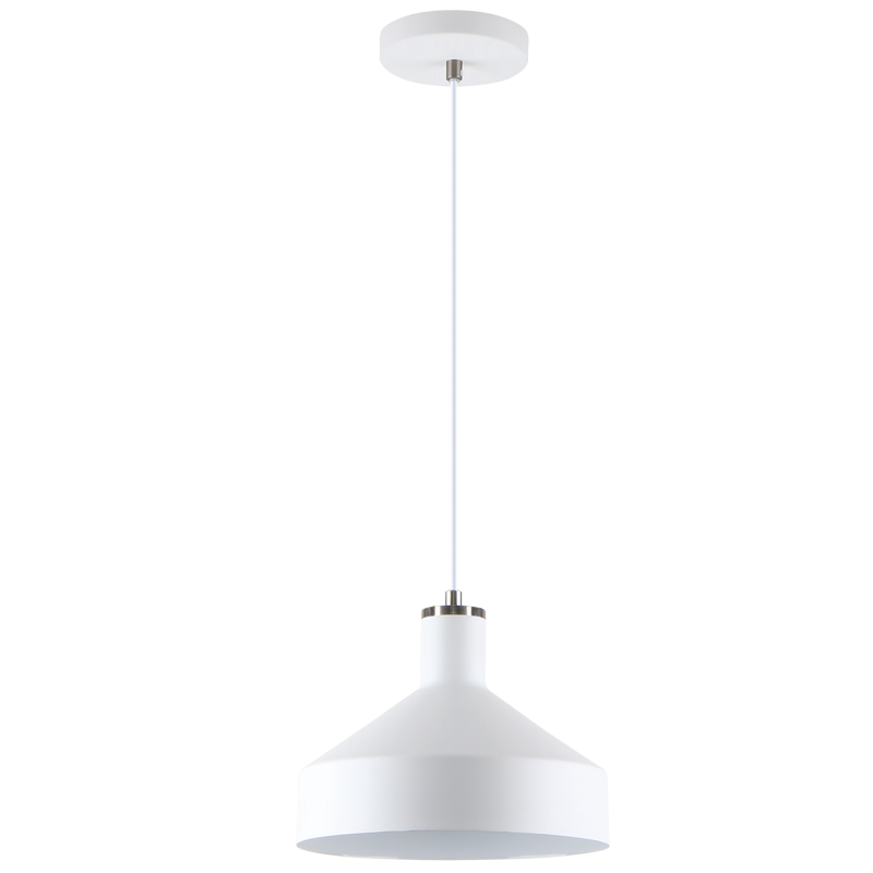 SAND WH & SAT/CHR WHITE INNER 1X40W ES 250MM