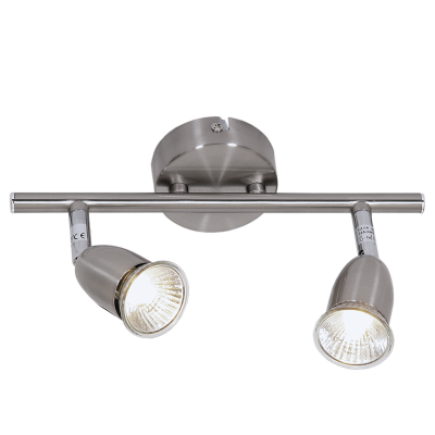 SAT CHROME 2 LIGHT SPOT - 2 X 50WATT GU10