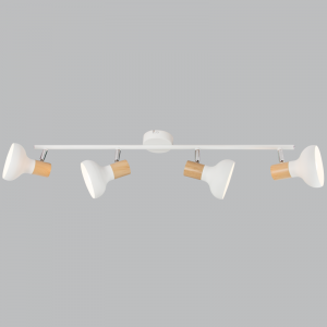 WHITE,WOOD,POLISH CHR SPOT 4X40WSES BAR 700MM