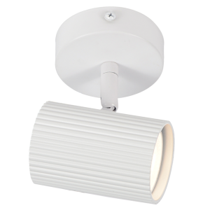 MATT WHITE SPOT 1X50W GU10 BASE 80MM