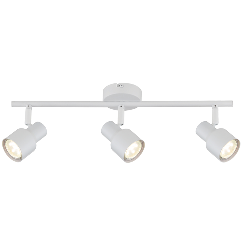 WHITE SPOTLIGHT 3X50W GU10 LED BAR 450MM