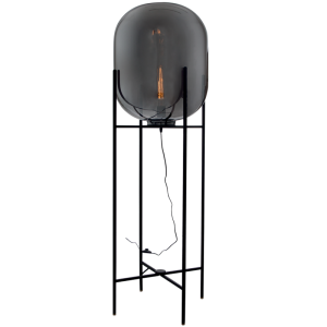 SMOKE GLS FLOORLAMP 1X60W- 2 BOXES PER FITTING