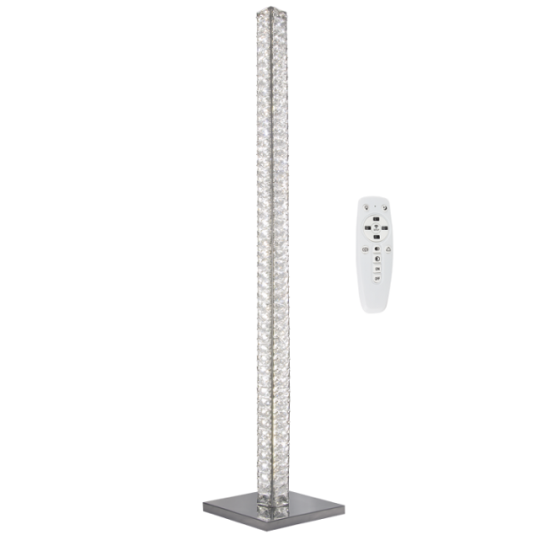176W LED CRYSTAL STANDING LAMP+ REMOTE CCT 1530MM