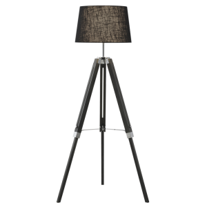WOOD & BLACK SHADE 1X60W ES (2 Boxes)