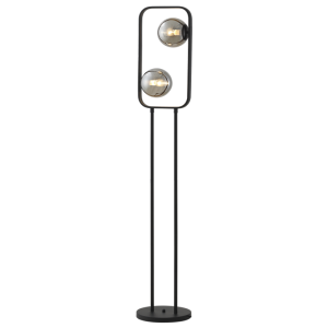 METAL & SMOKE GLS FOOT SWITCH 2X60W SES