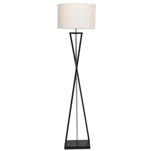 BLACK METAL BEIGE SHADE FOOT SWITCH 1X40W ES