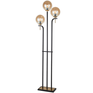 METAL& AMBER GLS FOOT SWITCH 3X40W ES