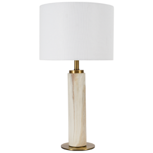 MARBLE TABLE LAMP WITH SHADE 1X60W ES