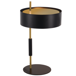 BLACK METAL TABLE LAMP 1X60W ES
